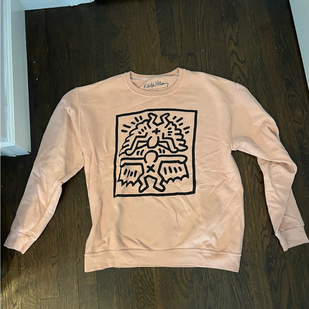 Keith Hairing Pink Crewneck